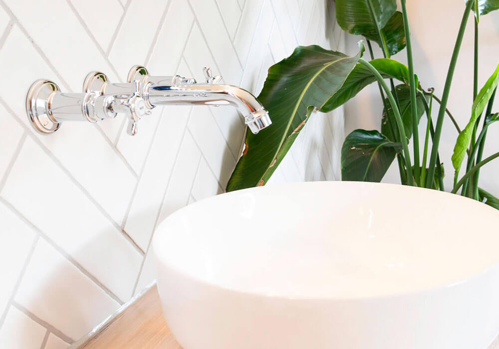 Modernes Waschbecken